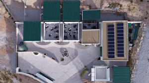 image of the observatories at IC Astronomy with the roof open